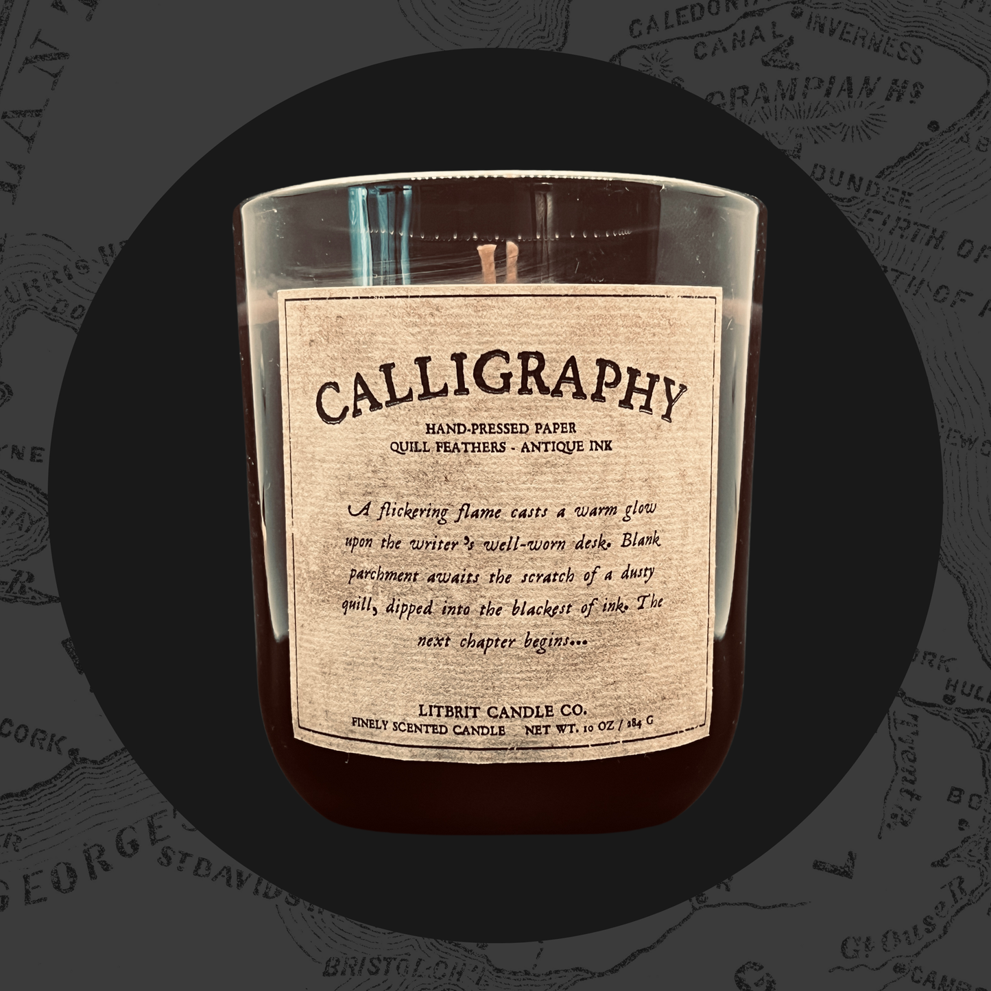 Calligraphy Candle