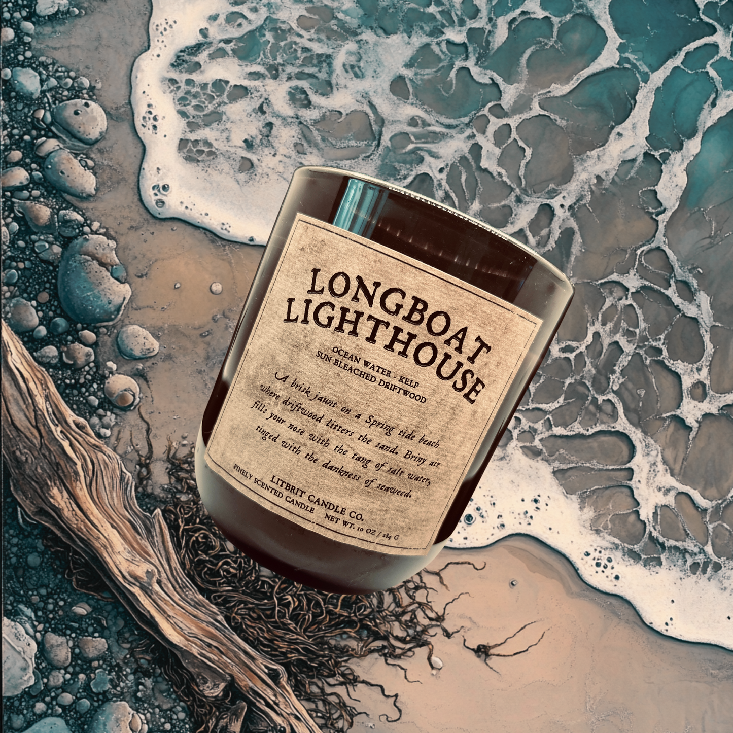 Longboat Lighthouse Candle