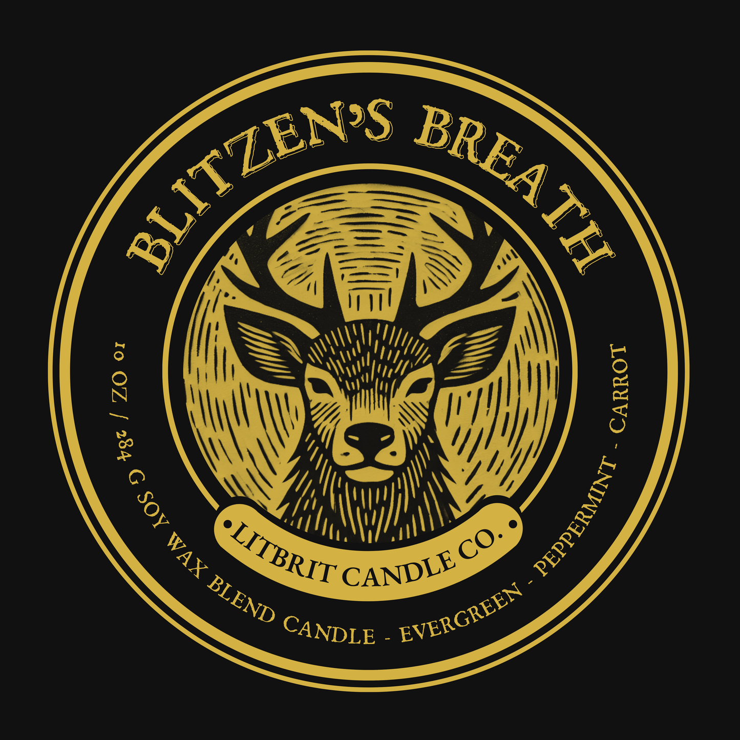 Blitzen's Breath Candle