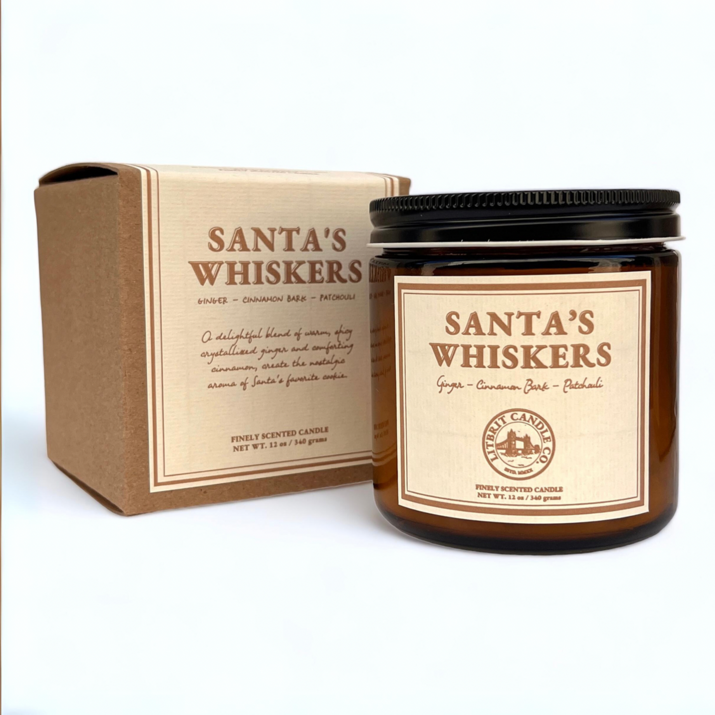 Santa's Whiskers Candle