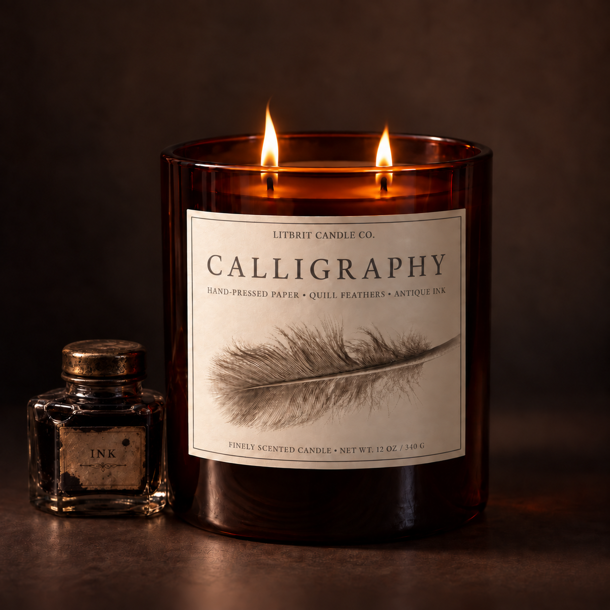 Calligraphy Candle